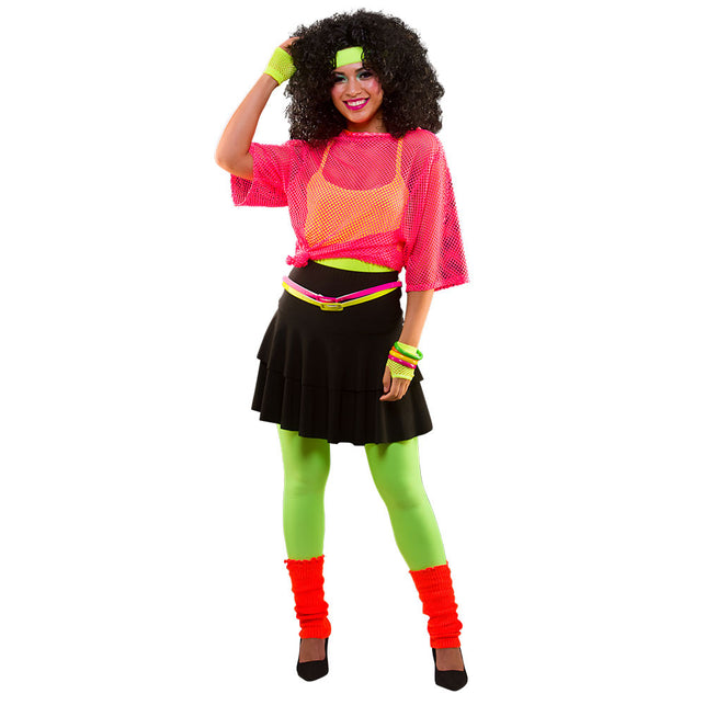 Wicked Costumes 80's Neon oranje disco rok