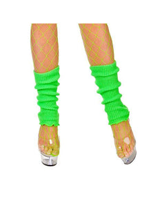 Wicked Costumes Beenwarmers 80-jaren in neon groen