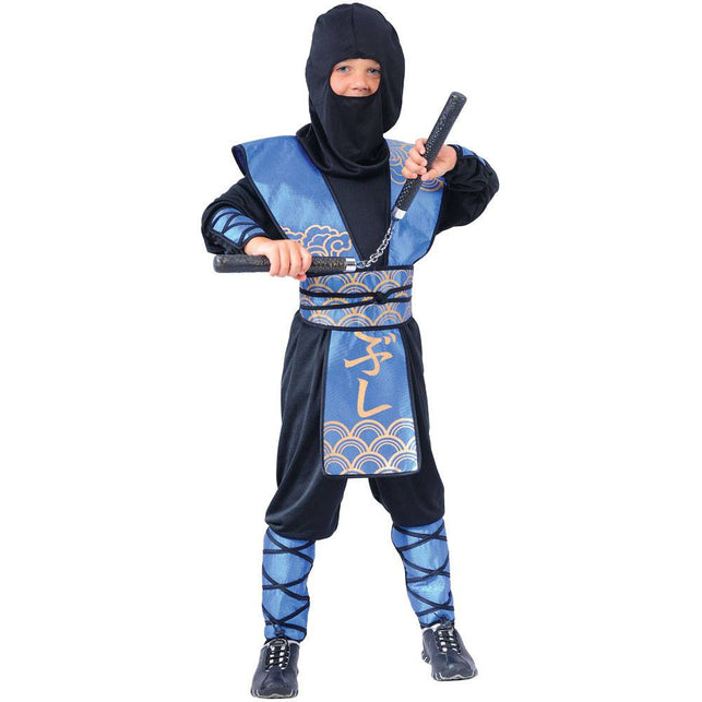 Wicked Costumes Blauwe ninja de luxe
