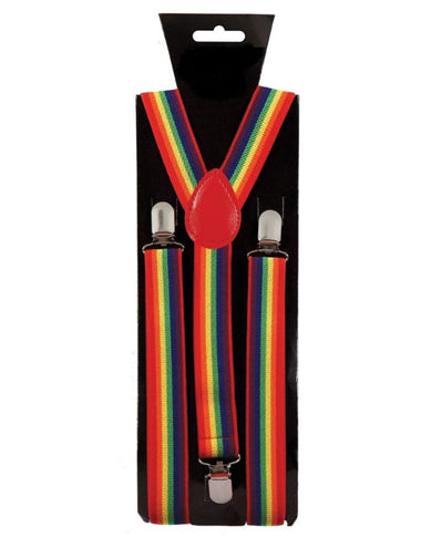 Wicked Costumes Bretel in regenboog tinten