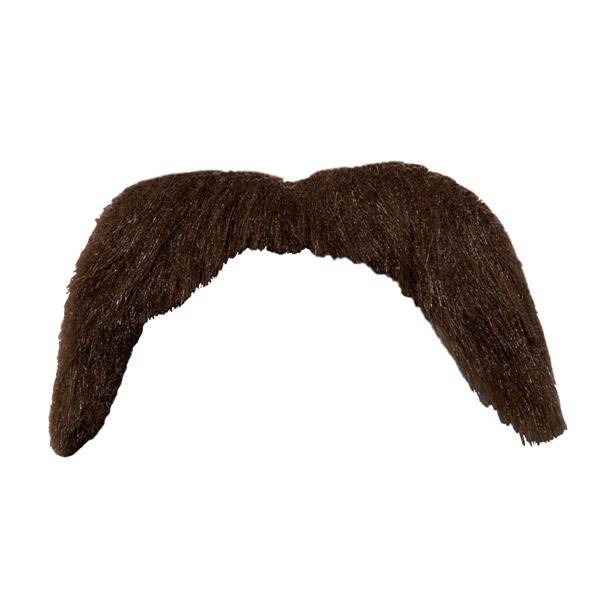 Wicked Costumes Bruine snor 70-jaren stijl
