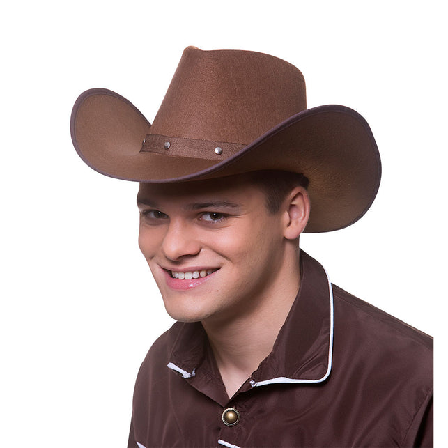 Wicked Costumes Cowboyhoed Texcaans in donkerbruin