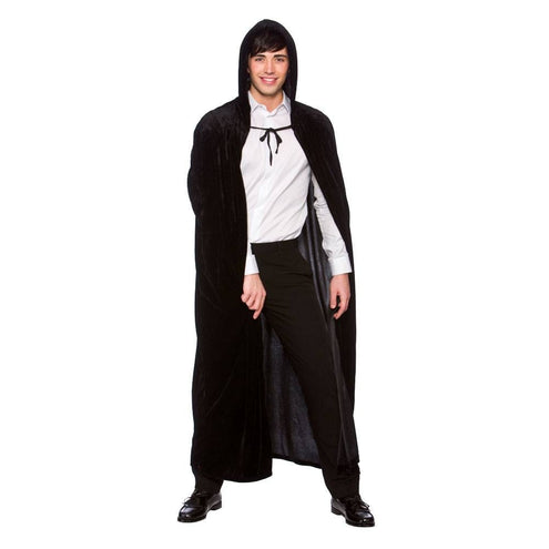 Wicked Costumes Deluxe volwassen cape zwart