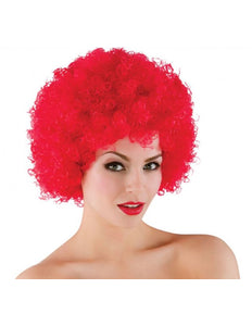Wicked Costumes Funky Afro pruik in rood
