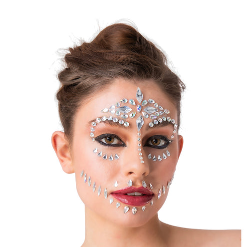 Wicked Costumes Gezichts juwelen Sugar doodshoofd