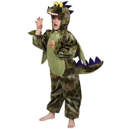 Wicked Costumes Groen dinosaurus pak