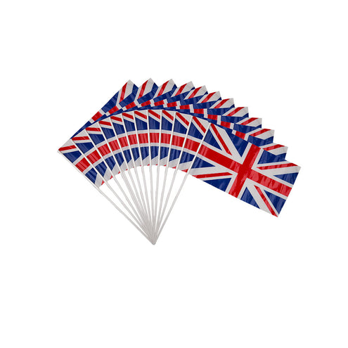 Wicked Costumes Handvlaggen Engeland 30X17cm 12stuks