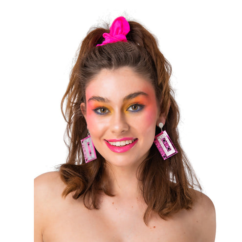 Wicked Costumes Jaren 80 oorbellen cassette bandjes