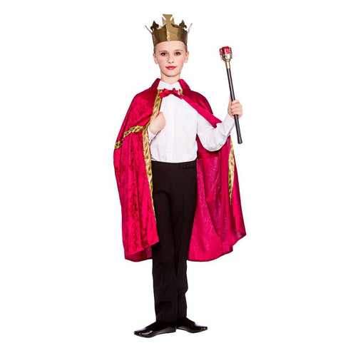 Wicked Costumes Koningsmantel rood voor kinderen