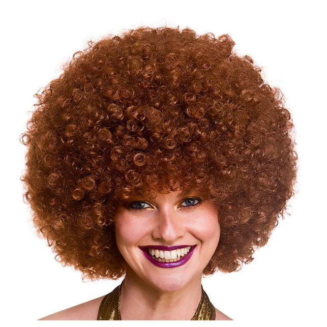 Wicked Costumes Mega afro pruik Jennie bruin