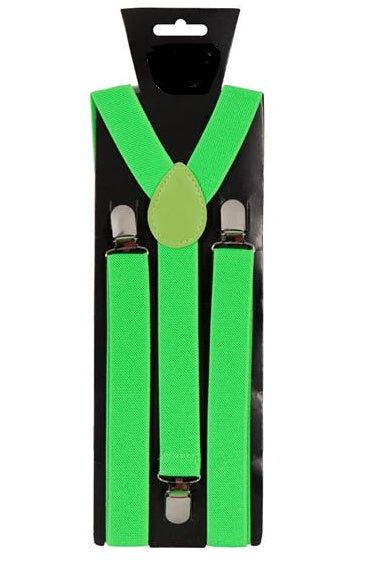 Wicked Costumes Neon groene bretels verstelbaar