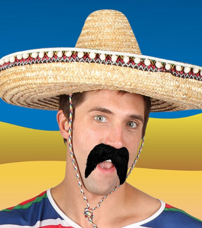 Wicked Costumes Nep zwarte snor voor Mexicaan of bandiet
