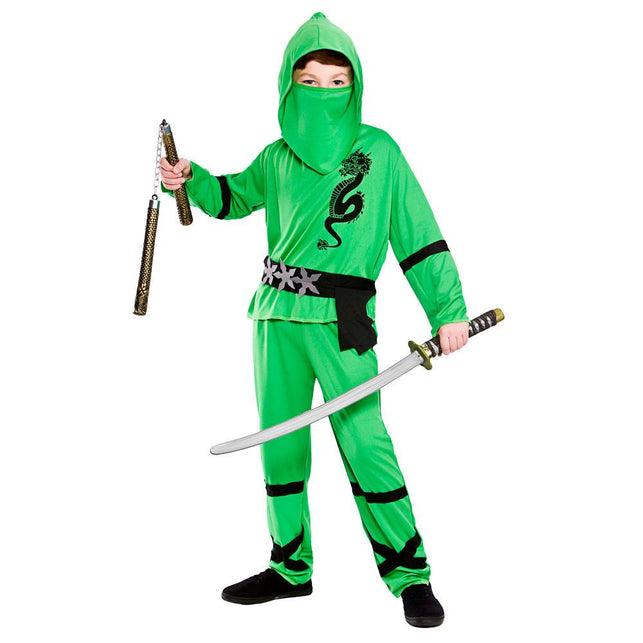 Wicked Costumes Ninja pak power groen