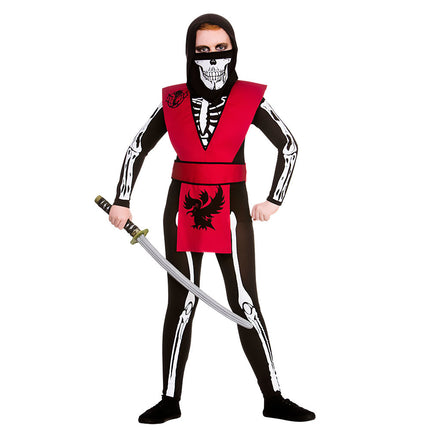 Wicked Costumes Ninja skelet pak Max kinderen