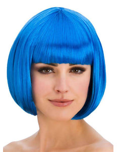 Wicked Costumes Pruik Diva boblijn blauw