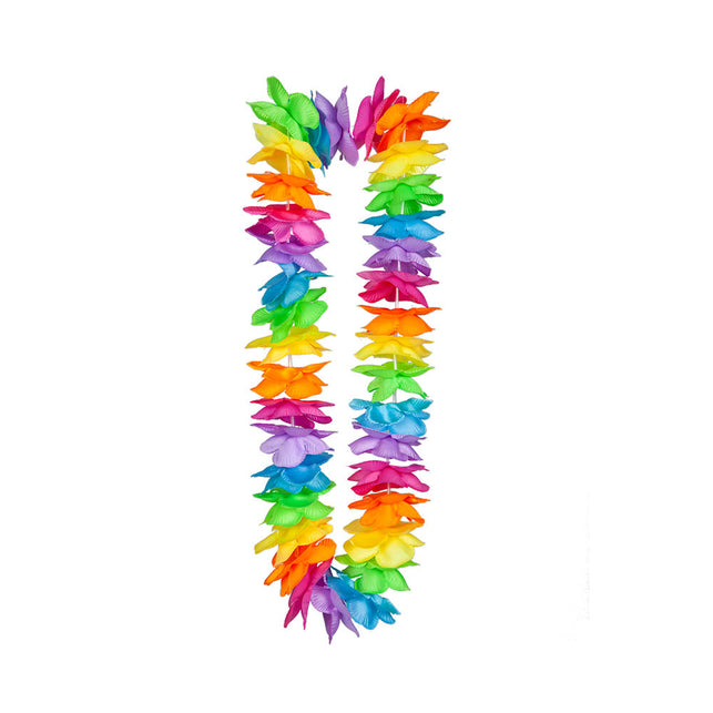 Wicked Costumes Regenboog Hawaii slinger satijn look