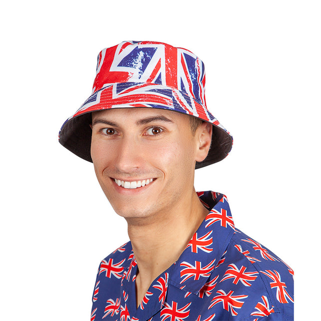 Wicked Costumes Retro strand hoed Engelse vlag