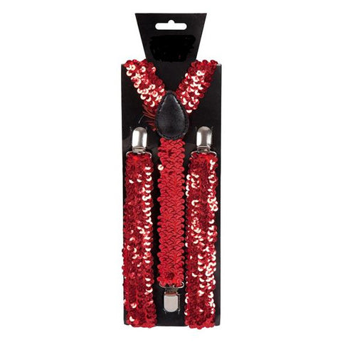 Wicked Costumes Rode bretel met pailletten