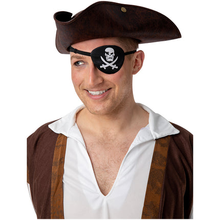 Wicked Costumes Satijnen piraten ooglapje Derk