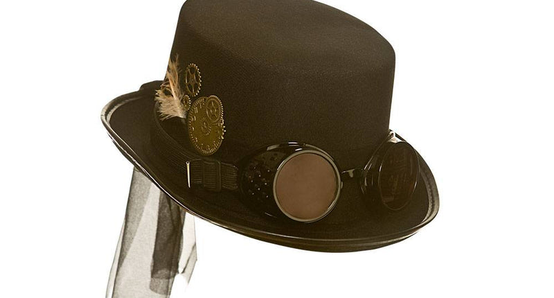 Wicked Costumes Steampunk hoed met bril