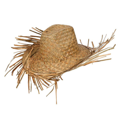 Wicked Costumes Strohoed met rafels beachboy