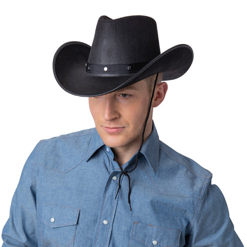 Wicked Costumes Texaanse cowboyhoed zwart