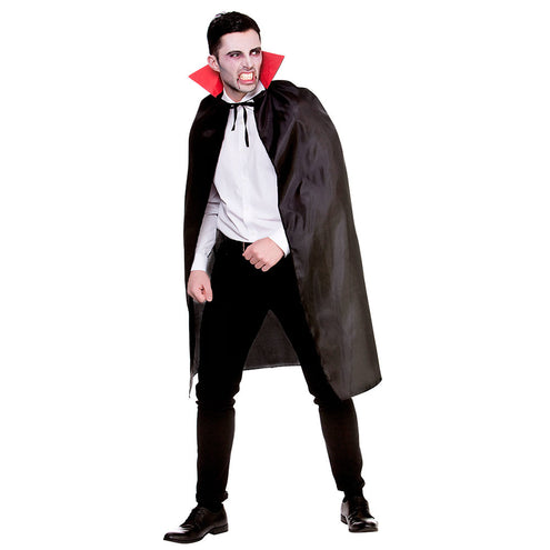 Wicked Costumes Vampieren cape Edwin zwart rood
