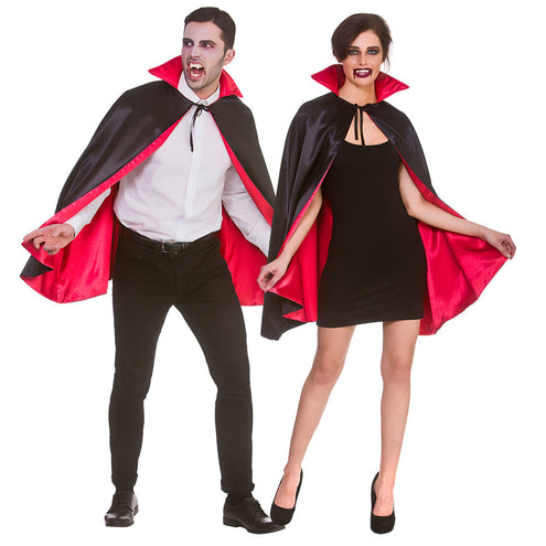 Wicked Costumes Vampieren cape unisex satijn 140cm