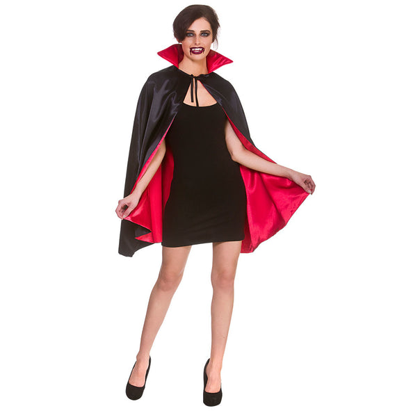 Wicked Costumes Vampieren cape unisex satijn 140cm