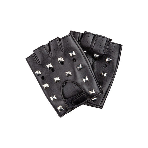 Wicked Costumes Zwarte biker handschoenen met studs