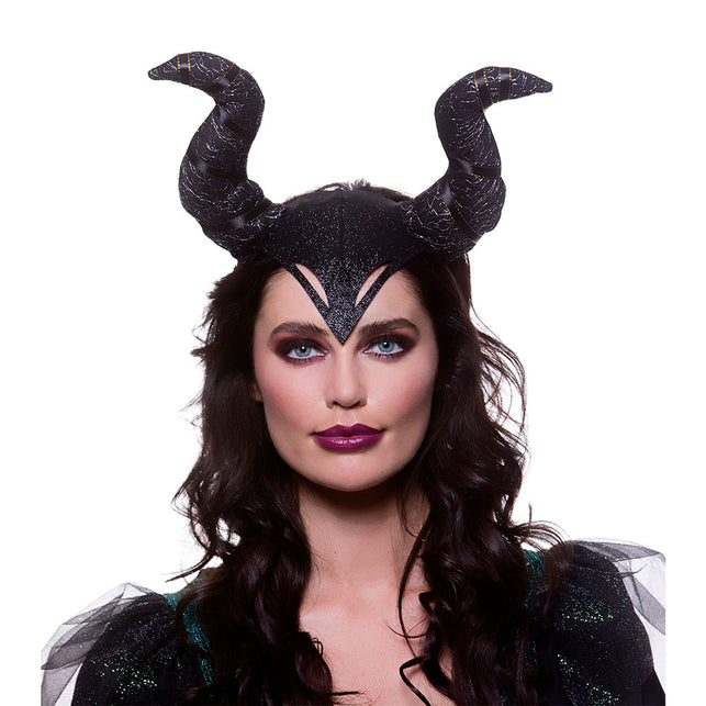 Wicked Costumes Zwarte Gothic hoorntjes