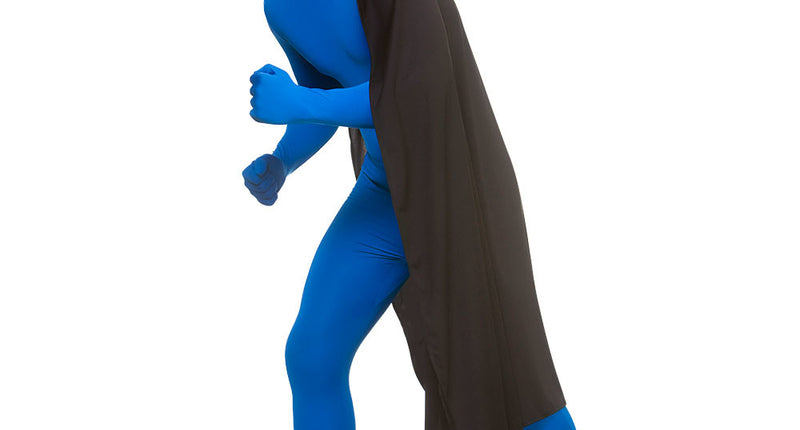 Wicked Costumes Zwarte Super Hero Cape 120cm