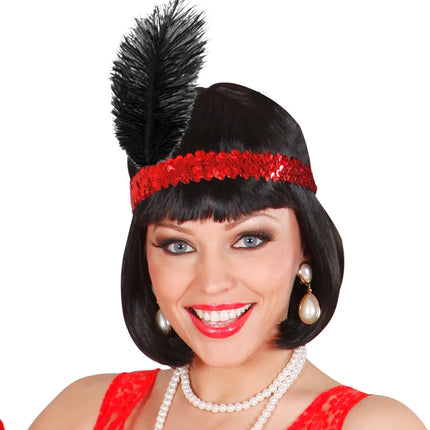 Widmann SRL Charleston hoofdband rood