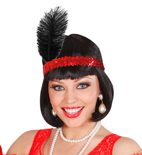 Widmann SRL Charleston hoofdband rood