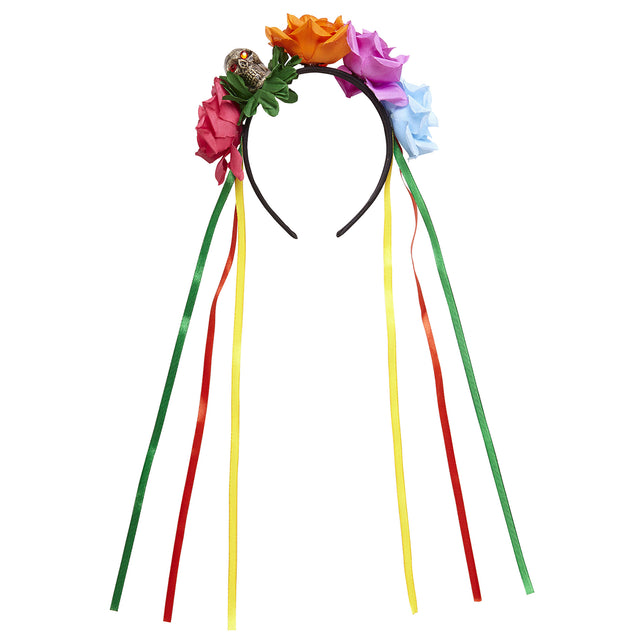 Widmann SRL Day of the dead diadeem met roosjes