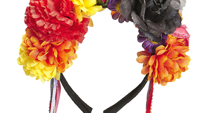 Widmann SRL Day of the dead hoofdband bloemen