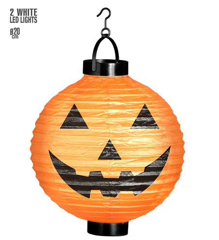 Widmann SRL Lantaarn pompoen led licht incl. batterij 20 cm