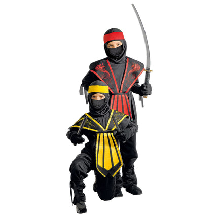 Widmann SRL Ninja pak Combat geel Kind 140cm