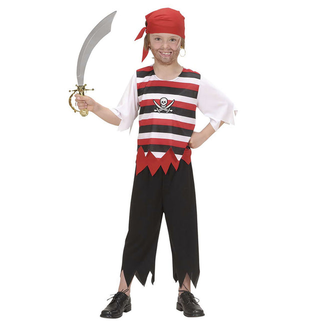 Widmann SRL Piratenpak John kinderen 140cm