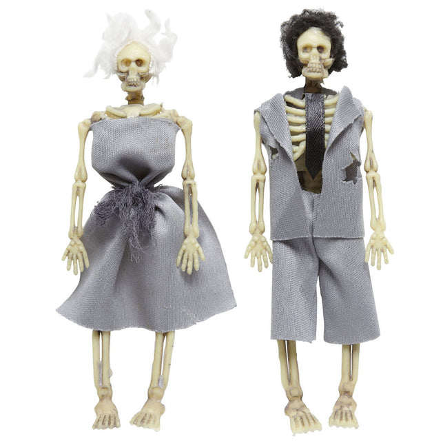 Widmann SRL Skelet bruidspaar gekleed decoratie