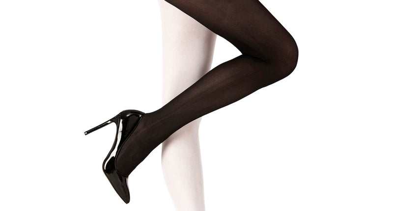 Widmann SRL Zwart witte panty